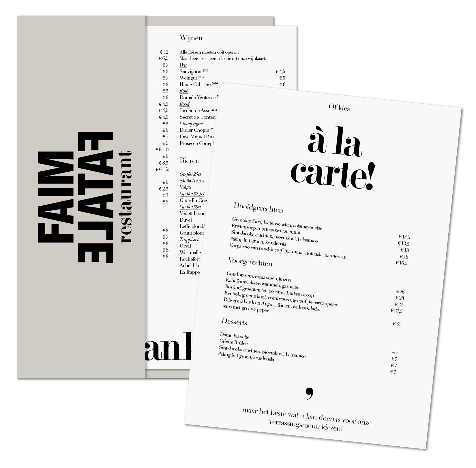 Faim Fatale logo design Lauren Grusenmeyer